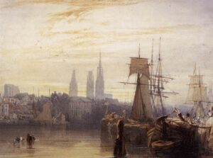Richard Parkes Bonington, Rouen, 1825 Watercolor, 7.08 x 9.25 in The Wallace Collection, London