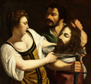 Artemisia Gentileschi, Salome with the Head of Saint John the Baptist, between 1610 and 1615 Oil on canvas, 33 x 36.2 in Museum of Fine Arts, Budapest