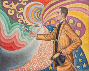 Paul Signac, Portrait of Félix Fénéon, 1890 Oil on canvas 28.9 × 36.4 in Museum of Modern Art, New York