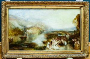 Joseph Mallord William Turner, The Opening of the Wallhalla, 1842 Oil paint on mahogany, 44.4 x 79 in Tate Britain, London