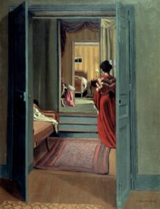 Félix Vallotton, Interior with Woman in Red Seen from Behind, 1903 Oil on canvas, 36 5/8 by 28 inches Kunsthaus Zürich, Switzerland