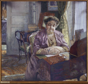 Édouard Vuillard, Portrait de Madame Frantz Jourdain, 1914 Maruflé on canvas Musée des Beaux-Arts de la Ville de Paris