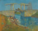 Vincent van Gogh, Bridge at Arles (Pont de Langlois) Oil on canvas, 21.3 x 25.2 in Kröller-Müller Museum, Otterlo, Netherlands