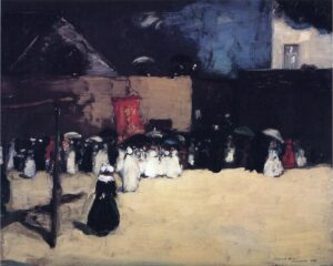 Robert Henri, Fete du Dieu - Concarneau, 1899 Oil on canvas