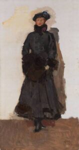 Isaac Israëls, Mata Hari, 1916 Oil on canvas, 82.7 x 43.3 in Kroller-Müller Museum, Otterlo, Netherlands