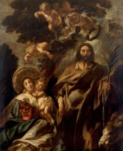 Jacob Jordaens, The Rest on the Flight into Egypt, ca. 1655 - ca. 1660 Oil on canvas, 85.6 x 68.8 in Museum of the Fine Arts, Ghent, Belgium