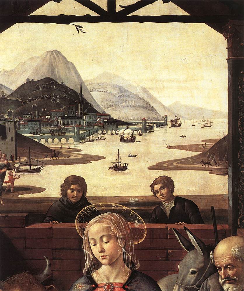 Domenico Ghirlandaio, Adoration of the Magi (detail), 1488 Tempera on wood Spedale degli Innocenti, Florence