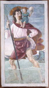 Domenico Ghirlandaio, Saint Christopher and the Infant Christ, late 15th century Fresco, 112 x 59 in Metropolitan Museum of Art, New York