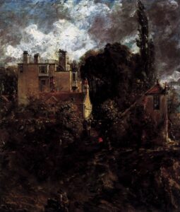 John Constable, The Admiral's House (The Grove), 1820-23 Oil on canvas, 23.6 x 19.7 in Nationalgalerie, Berlin