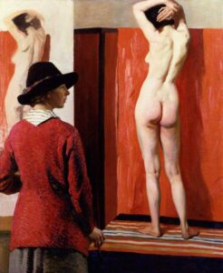 Laura Knight, Self Portrait aka The Model, 1913 Oil on canvas, National Portrait Gallery, London