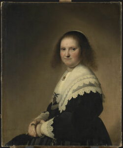 Johannes Cornelisz Verspronck, Portrait of Anna van Schoonhoven, 1641 Oil on canvas, 31.8 x 26.7 in Louvre Museum, Paris