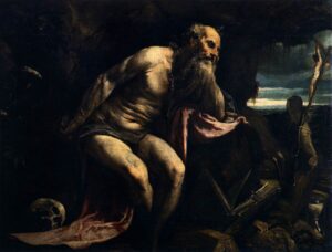 Jacopo Bassano, St Jerome, 1556 Oil on canvas, 46.9 x 60.6 in Gallerie dell'Accademia, Venice