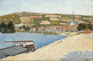 Paul Signac, Les Andelys, Côte d'Aval, 1886 Oil on canvas, 23 5/8 × 36 1/4 in Art Institute of Chicago