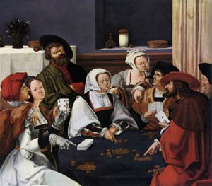 Lucas van Leyden, Card Players, 1508-10 Oil on panel, 22 x 27.6 in National Gallery of Art, Washington