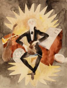 Charles Demuth, Musician, 1918 Watercolor and graphite on wove paper, 10 3/8 x 8 in Barnes Collection, Philadelphia