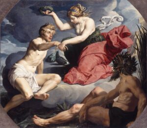 Abraham Janssens, Apotheosis of Aeneas, between c 1620 and c 1630 Oil on panel, 78.8 x 89.9 in Staatsgalerie Neuburg, Germany