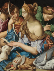 Abraham Janssens, Diana and her Companions, circa 1613 Oil on canvas, 48.2 x 36.8 in Alte Pinakothek, Munich