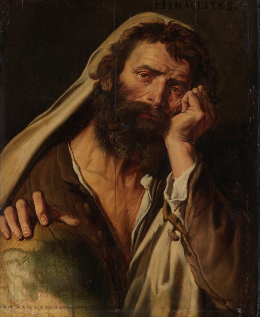 Abraham Janssens, Heraclitus, c 1601–1602 Oil on panel, 25.2 x 20 in Private Collection
