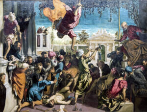 Tintoretto, Miracle of the Slave, 1548 Oil on canvas, 13.6 x 17.7 ft Gallerie dell'Accademia, Venice