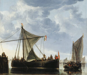 Aelbert Cuyp, The Passage Boat, circa 1650 Oil on canvas, 48.8 x 56.8 in Royal Collection, UK