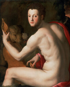 Bronzino, Portrait of Cosimo I de' Medici as Orpheus, c. 1537-39 Oil on panel, 36.90 x 30.10 in Philadelphia Museum of Art