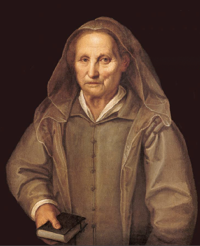 Agostino Carracci, Portrait of an Old Woman, circa 1590 Oil on canvas Collection of the Cassa di Risparmio di Bologna