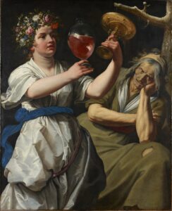Abraham Janssens, Allegory of Joy and Melancholy, 1628 Oil on canvas, 47.4 x 38.4 in Ashmolean Museum, Oxford