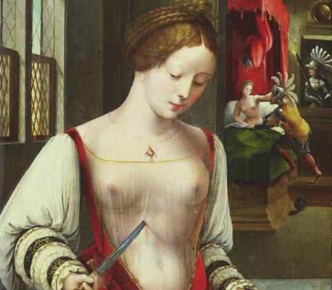 Ambrosius Benson, Lucretia, First Wife of Lucius Tarquinius Collatinus, early 16th century Oil on panel Unidentified location