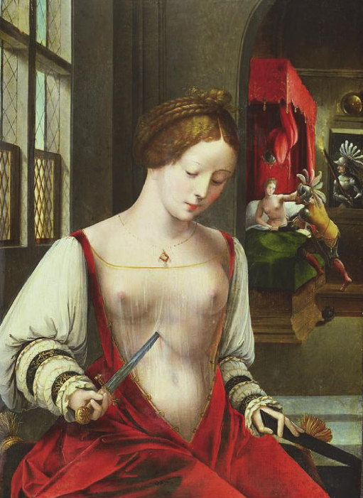 Ambrosius Benson, Lucretia, First Wife of Lucius Tarquinius Collatinus, early 16th century Oil on panel Unidentified location