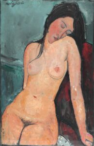 Amedeo_Modigliani_060 Amedeo Modigliani, Female Nude, circa 1916 Oil on canvas, 36.3 x 23.5 in Courtauld Institute of Art, London