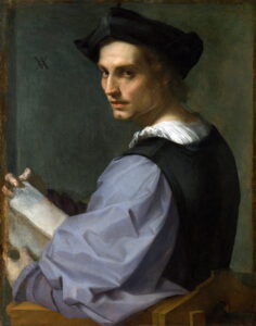 Andrea del Sarto, Portrait of a Sculptor, c 1524 Oil on linen, 28.3 x 22.4 in National Gallery of Art, London