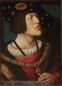 Bernard van Orley, Portrait of Charles the V, circa from 1515 until 1516 Oil on oak panel, 28.1 x 20.2 in Museum of Fine Arts, Budapest
