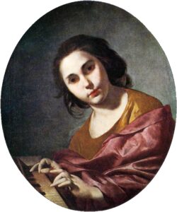 Bernardo Cavallino, Clavichord Player, first half of 17th century Oil on canvas, 31.4 x 25.5 in Museum of Fine Arts of Lyon, France