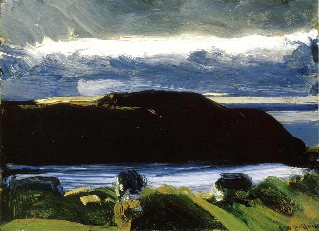 George Wesley Bellows, Breaking Sky, Monhegan, circa 1916 Oil on canvas