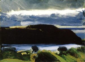 George Wesley Bellows, Breaking Sky, Monhegan, circa 1916 Oil on canvas