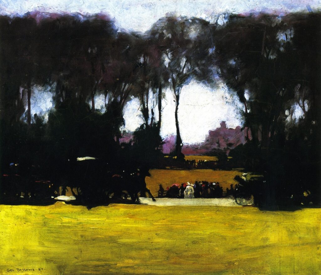 George Bellows, Central Park, 1905 Oil on canvas, 21.4 x 25.5 in Ohio State University Faculty Club, Columbus