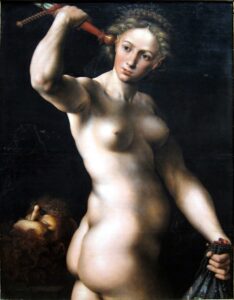Jan Sanders van Hemessen, Judith with the Head of Holophernes, circa 1540 Oil on panel, 39 x 30.3 in Art Institute of Chicago