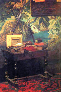 Claude Monet, Corner of a Studio, 1861 Oil on canvas, 70.8 x 51.1 in Musée d'Orsay, Paris
