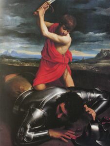 Guido Reni, David Decapitates Goliath, 1607 Oil on canvas, 68.7 x 52.3 in Arp Museum Bahnhof Rolandseck, German