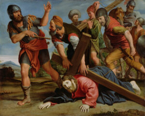 Domenichino, The Way to Calvary, about 1610 Oil on copper, 21.14 x 26.61 in Getty Center, Los Angeles