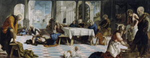 Tintoretto, Christ Washing the Disciples' Feet, from 1548 until 1549 Oil on canvas, 82.6 x 17.4 ft Museo del Prado, Madrid