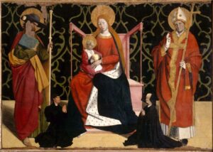 Enguerrand Quarton, The Virgin and the Child Between Two Saints and Two Donors, 1444-1445 Musée du Petit Palais, Avignon, France