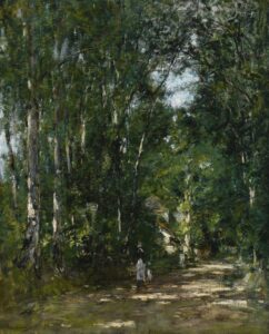 Environs_De_Trouville,_Allée_Sous_Bois Eugène Boudin, Near Trouville, Path under Trees, circa 1880-85. Oil on canvas Private Collection