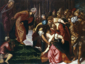 Tintoretto, Esther before Ahasuerus, 1547 Oil on canvas, 81.7 x 108.4 in Royal Collection, UK