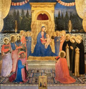 Fra Angelico, San Marco Altarpiece, 1438–1443 Tempera on wood, 87 × 89 in Museum of San Marco, Florence