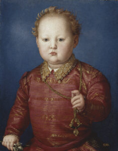 Bronzino, Garcia de' Medici, circa 1550 Oil on panel, 18.8 x 14.9 in Museo del Prado, Madrid