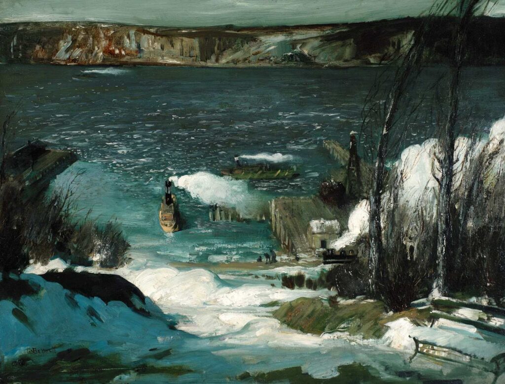 George Wesley Bellows, North River, 1908 Oil on canvas, 32.8 x 42.9 in Pennsylvania Academy of the Fine Arts, Philadelphia