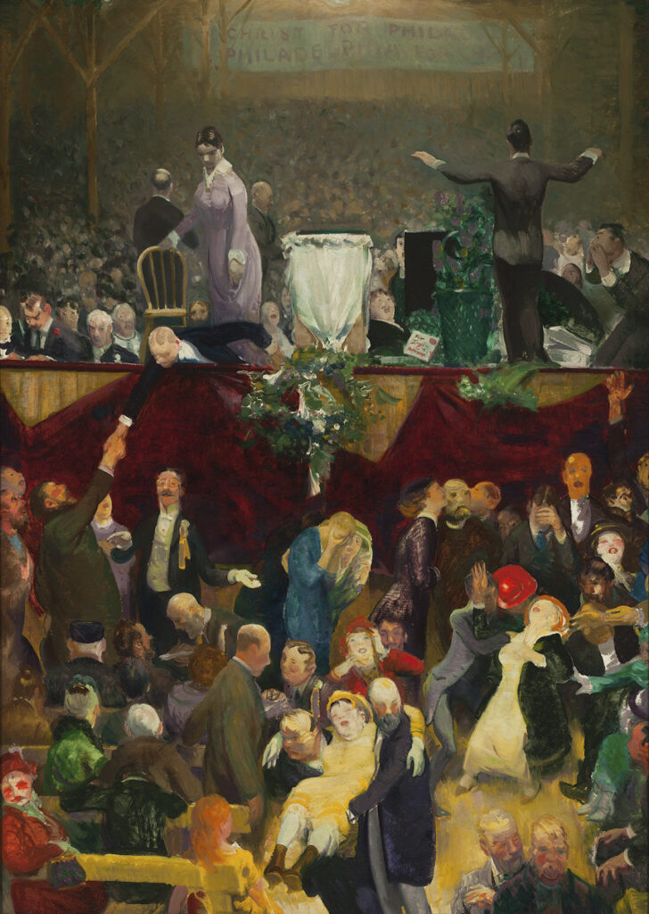 George Wesley Bellows, The Sawdust Trail, 1916 Oil on canvas, 63 × 45 1/8 in Milwaukee Art Museum