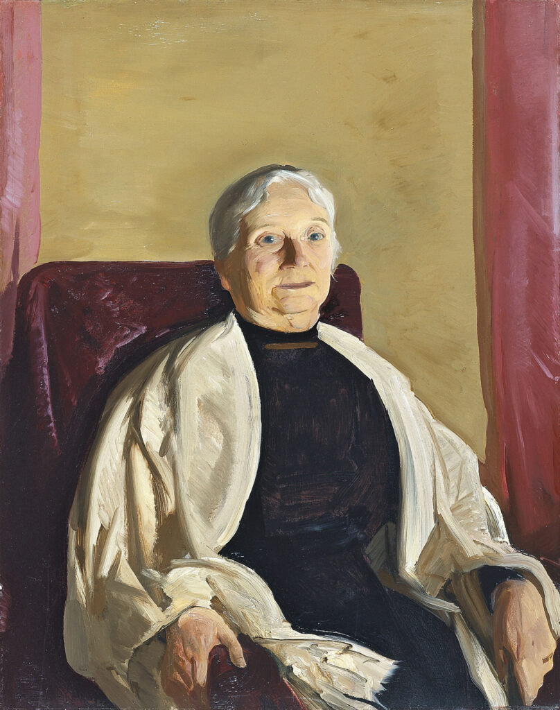 George Wesley Bellows, A Grandmother, 1914 Oil on panel, 37 x 29.3 in Thyssen-Bornemisza Museum, Madrid