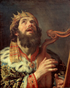 Gerrit van Honthorst, King David Playing the Harp, 1622 Oil on canvas, 3.18 x 2.55 in Centraal Museum, Utrecht, Netherlands